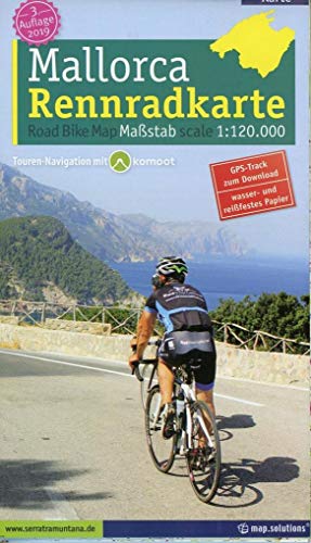 Rennradkarte Mallorca: Alle Rennradstrecken auf Mallorca: Alle asphaltierten Rennradstrecken von map.solutions GmbH